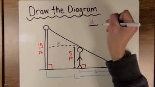 Calculus #69F: Shadow Problems Using Proportions Related Rates