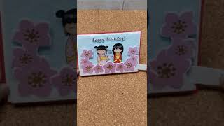 kokeshi double slider card