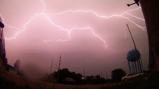 Slow Motion Lightning Bolts Thunderstorm caught on a GoPro Camera