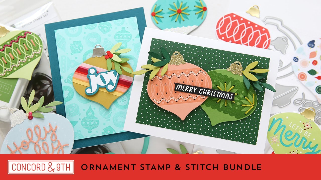 Ornament Stamp & Stitch Dies - Concord & 9th