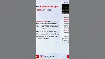 What is BehaviorSubject class in RxJS? #shorts #angular #interview #rxjs