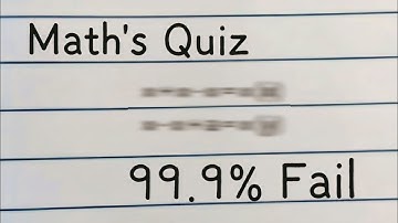 This Math Quiz Is Harder Than You Think 🧠| #quiz #maths #puzzle #riddles #math #mathematics