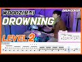 WOODZ 우즈 Drowning Lv2 쉬운 드럼악보 Drum Score 드럼 커버 Drum Cover