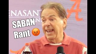 Nick Saban Rant before Arkansas