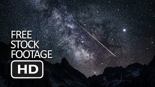 Free Stock Footage - Animated Shooting Stars With Background