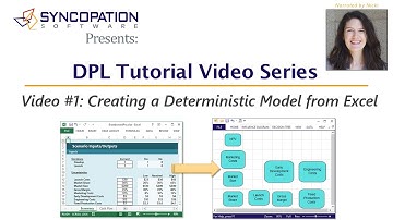 DPL Tutorial Video #1: Creating a Deterministic Model from Excel