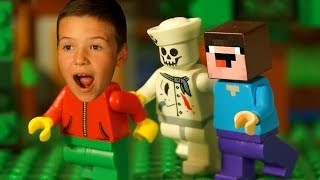 Костя Попал В Мир Lego Minecraft - Лего Нубик Выживание