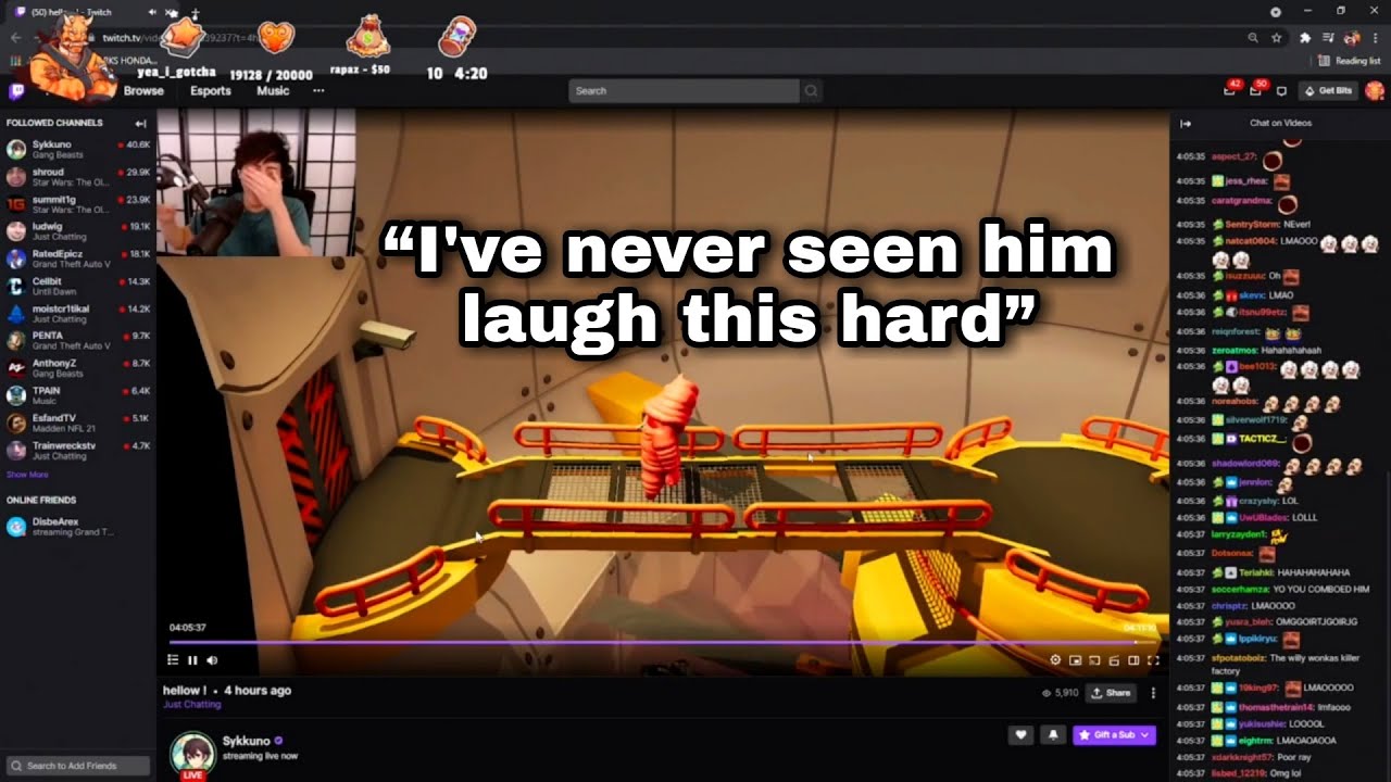 Buddha Reacts to Sykkuno laughing uncontrollably to 