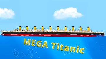 20,000 Piece LEGO Mega Titanic in Floating Sandbox 