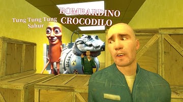 BOMBARDINO CROCODILO and Tung Tung Tung Sahur chase us in the backrooms-(Garry