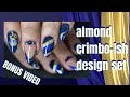 ⭐️⭐️BONUS VIDEO ⭐️⭐️ sculpted  almond design set on nail biter