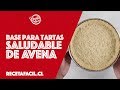 Receta Fácil de base para tartas o kuchenes saludables (sin gluten, sin azúcar y sin mantequilla)