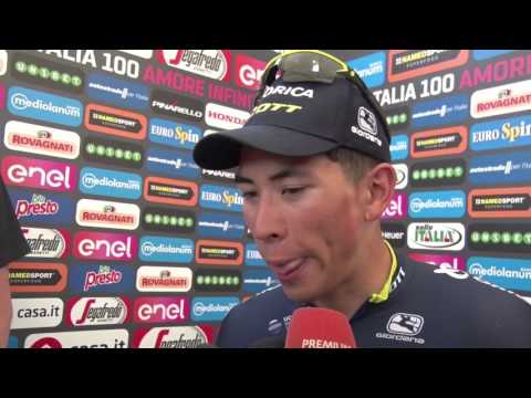 Video: Giro d'Italia 2017: Calebas Ewanas iškovojo savo pirmąją pergalę įspūdingame sprinto etape