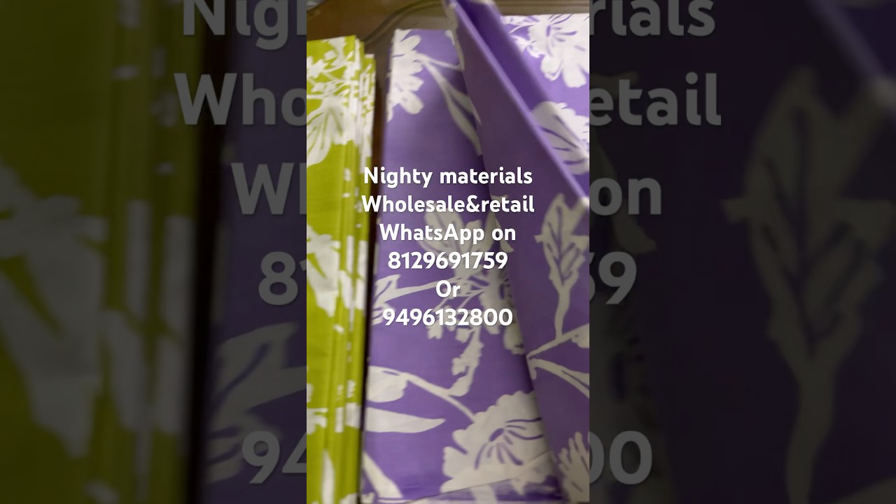 Nighty materials wholesale and retail 