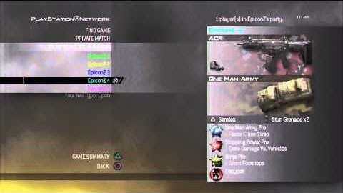 Class Setup For GB MW2