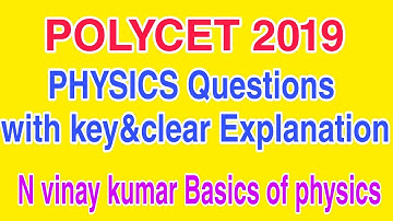 TS POLYCET 2019// PHYSICS PYQ EXPLANATION// POLYCET//TELANGANA//CLASS10