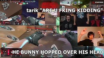 Sliggy & SEN Tarik React To Reduxx BUNNY HOP OVER johnqt TO WIN THE MATCH VS SENTINELS