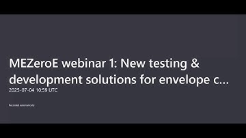 Webinar replay – New Testing & Development Solutions for Envelope Components.