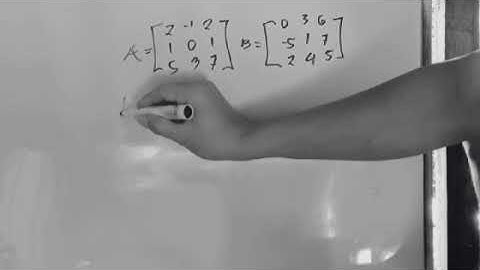 Adding and Subtracting 3x3 Matrix
