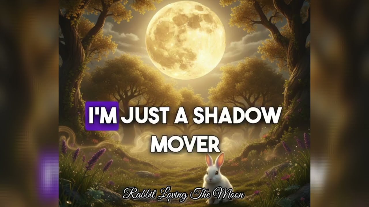Rabbit loving the moon - Just a rabbit in the garden Watching where you are.