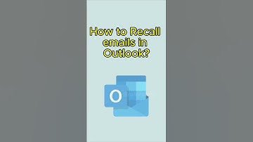 How to Recall emails in Outlook #shorts
