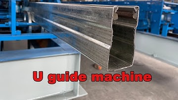 C guide rail roll forming machine with strips | shutter slide rail roll forming machine | guide rail