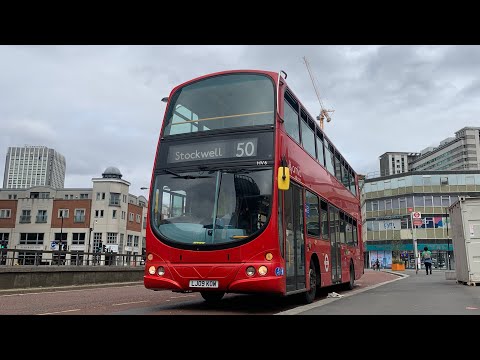 FULL ROUTE VISUAL | Arriva London Route 50 Stockwell To Croydon Town Centre | HV6 (LJ09KOW) FULL ROUTE VISUAL | Arriva London Route 50 Stockwell To Croydon Town Centre | HV6 (LJ09KOW)