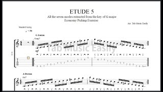 String Skipping Exercise: ETUDE 5//Bluegrass Style