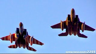 Angel Stadium Opening Day 2024 F-15C Eagle Flyover!