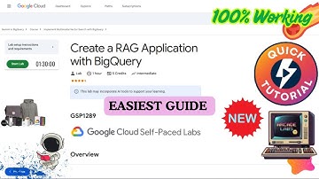 Create a RAG Application with BigQuery #GSP1289 #qwiklabs #arcade  @drabhishek.5460