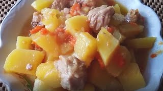 ЖАРКОЕ ПО ДОМАШНЕМУ КАРТОШКА С МЯСОМ ЕДА В МУЛЬТИВАРКЕ КЛАССИЧЕСКИЙ РЕЦЕПТ УЖИН