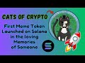 New Memecoin on Solana Blockchain | CatsofCrypto | 1000x 🚀