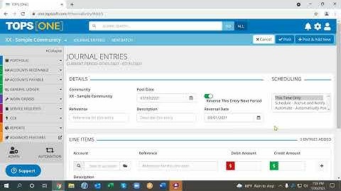 Tops One Bookkeeping Part 3: GL Journal Entries