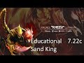 How to play Sand King like an actual good player. Educational [Dota2]