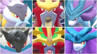 FULL LEGENDARY BEASTS PARADOX POKEMON! Raging Bolt Gouging Fire Walking Wake Suicune Entei Raikou