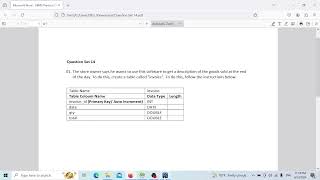 DBMS Question Set 14