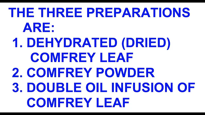 COMFREY SALVE - INTRODUCTION [PART 1 OF 5] (OAG)