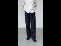 【かぐれ】綿麻デニムイージーパンツ
