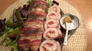 ВКУСНЕЙШИЙ РУЛЕТ из индейки,с копченой грудинкой ВКУСНЕЙШИЙ РУЛЕТ из индейки,с копченой грудинкой