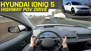 SAFETY \& DRIVING ASSIST TEST! 2022 Hyundai Ioniq 5 Ultimate - Highway POV Test Drive
