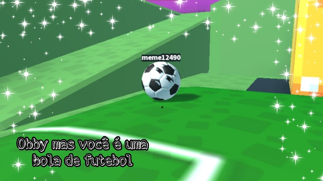 VIREI UMA BOLA DE FUTEBOL NO PARKOUR (Obby but you're a