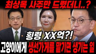 전 경제 부총리 &#39;최상목사주&#39; 만 드렸더니..? 횡령XX억?!/ 고양이에게 생선가게를..?/최상목사주,최상목신점