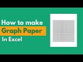 How to Make Graph Paper in Excel | Step-by-Step Guide