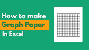 How to Make Graph Paper in Excel | Step-by-Step Guide