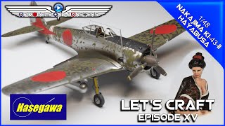 Let's Craft Episode 15 Hasegawa 1/48 Nakajima Ki-43-II Hayabusa w/Kimono Pinup Girl