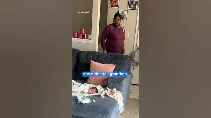 Mom didn’t tell grandma about the baby 😂❤️
