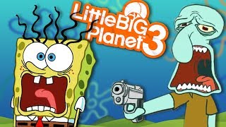 EVIL SQUIDWARD SHOT SPONGEBOB | LittleBigPlanet 3 - Spongebobs Lost Episode