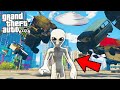 GTA 5: FRANKLIN BECOMES ALIEN & ATTACKS LOS SANTOS WITH A UFO!