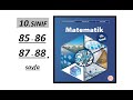 10. SINIF MATEMATİK  |  85 , 86 , 87 ve 88. SAYFA  |  MEB YENİ MÜFREDAT  |  GEOGEBRA  |
