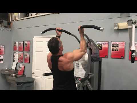 Back Nautilus Assisted Pull Up Underhand Grip